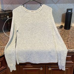 Ribbed Gray Sweater